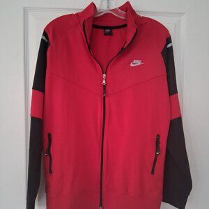 Nike Athletic Jacket Men Large Red Vintage Retro 90s Colourblock
